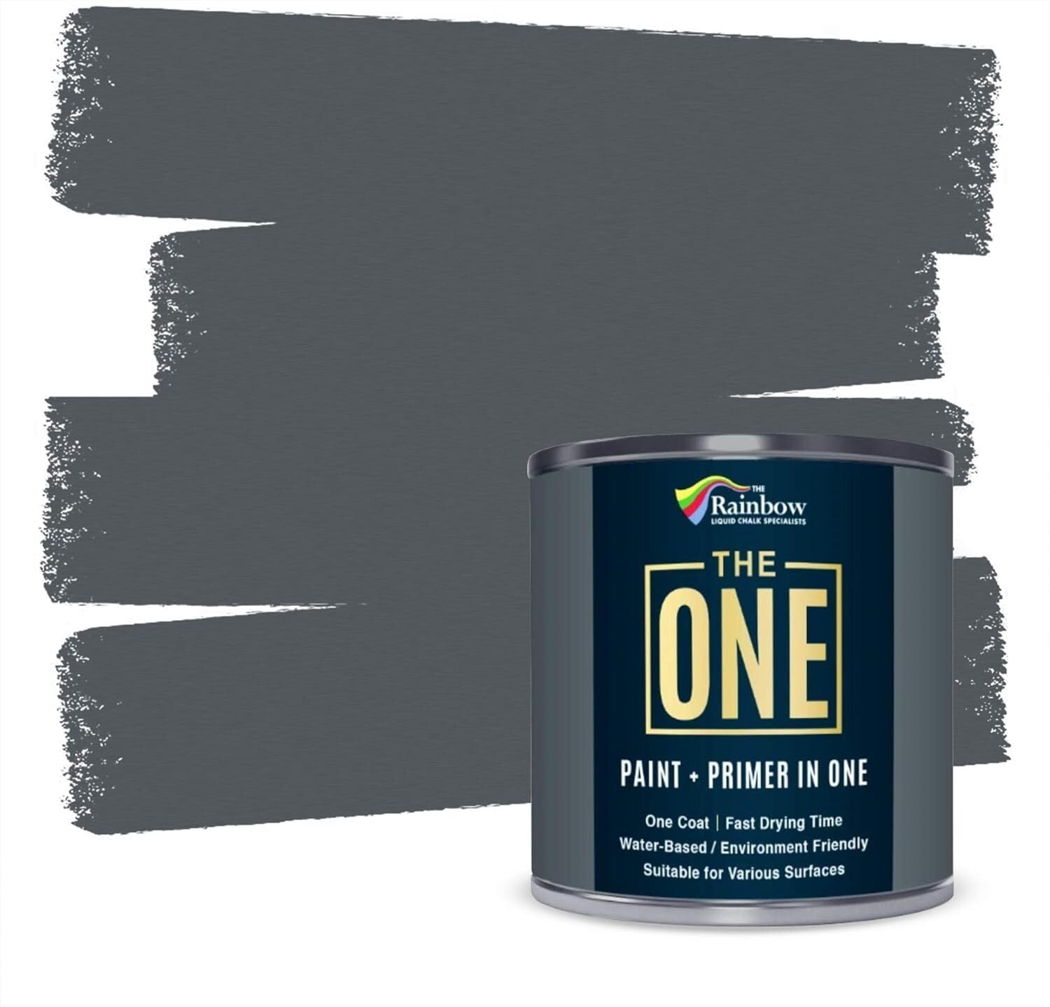 All-In-One Durable Paint & Primer in Gloss Dark Grey 2.5L - Effortless Finish