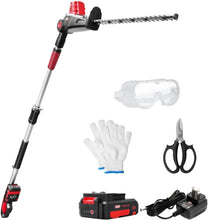 Load image into Gallery viewer, Effortless Trimming with Cordless 20V Hedge Trimmer &amp; Multi-Angle Adjustments