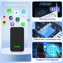 Load image into Gallery viewer, 5.0 Wireless CarPlay/Android Auto Adapter - Convert Wired to Wireless, 2015-2025