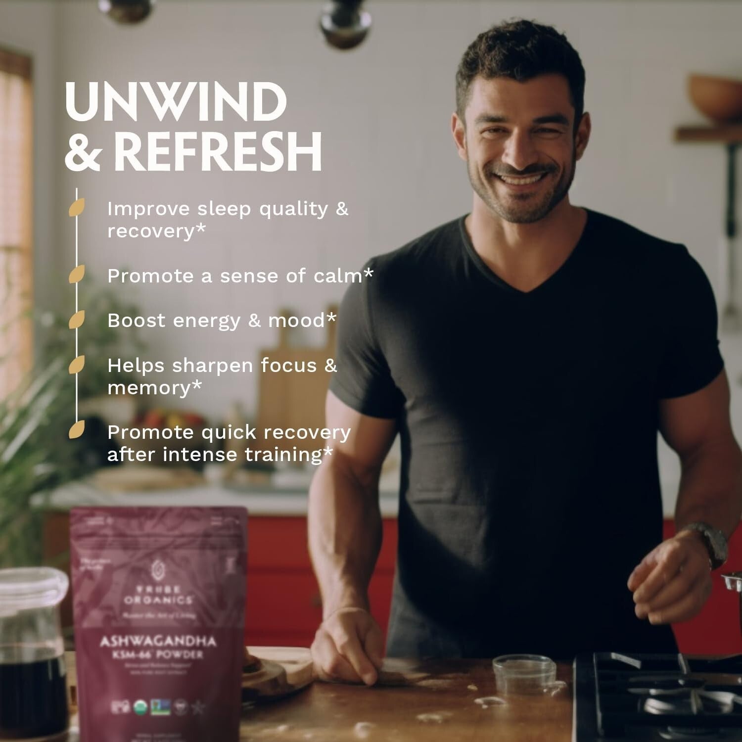 Organic Mood Support & Energy Boost - KSM-66 Ashwagandha Extract Powder 100g