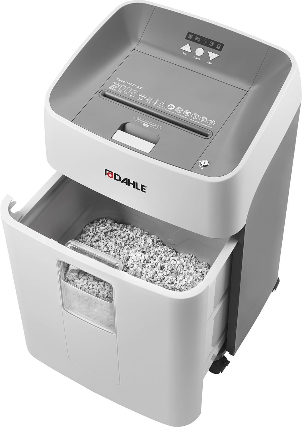 Fast Shredding Oil-Free Cross Cut Shredder with Lockable Bin - 11 Gallons