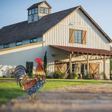 Load image into Gallery viewer, Unique Handmade Rooster Decor - Water Resistant Metal Yard Art for All Seasons