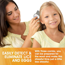 Load image into Gallery viewer, 24 Pack of Professional Stainless Steel Lice Combs - Safe &amp; Effective Removal
