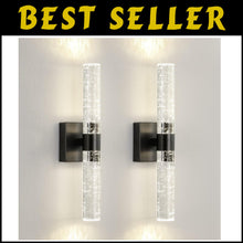 Load image into Gallery viewer, Elegant 18-Inch Dimmable Crystal LED Wall Sconce - 4000K Indoor Light Fixture