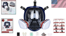 Load image into Gallery viewer, Reusable Gas Mask with Activated Carbon Filters - Protect Against Smoke &amp; Dust
