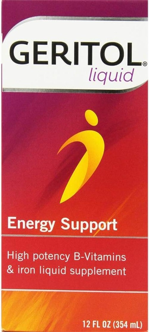 Everyday Liquid Energy Support with B-Vitamins & Iron - Gluten-Free Supplement