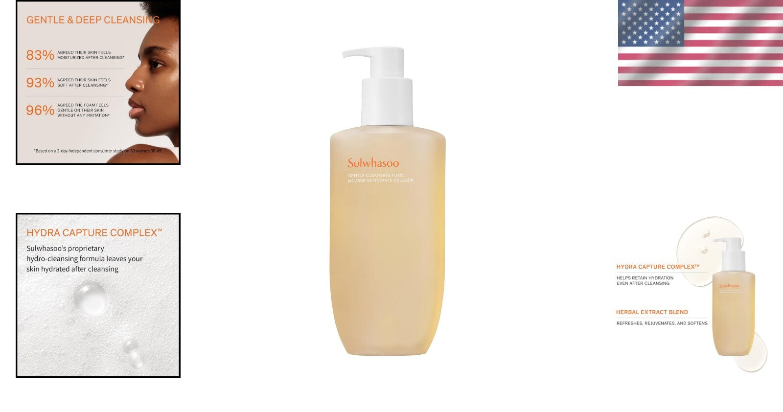 Gentle Hydrating Cleanser - Korean Foam Face Wash for Soft, Youthful Skin