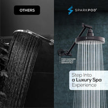 Load image into Gallery viewer, Luxury 6" Round Rain Shower Head with 11" Adjustable Arm in Oil-Rubbed Bronze