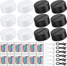 Load image into Gallery viewer, Energy Efficient 3D LED Display Bases - 12 Pack with Remote Control &amp; USB Power