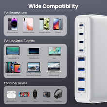Load image into Gallery viewer, Fast 200W USB C Charging Station with 8 Ports - Ideal for Multiple Devices