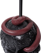 Load image into Gallery viewer, Dark Elegance: 24" Snake Skull Table Lamp with Color Changing Feature