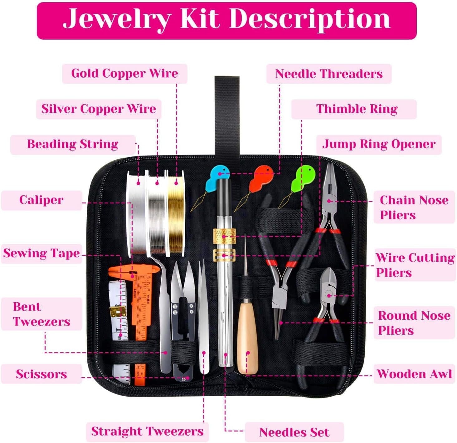 All-in-One Jewelry Making Supplies for DIY Crafts - 1857 Essential Pieces