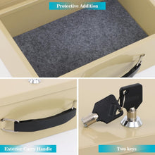 Load image into Gallery viewer, Fire Resistant Portable Lock Box - 0.3 Cubic Feet Safe for Documents &amp; Valuables
