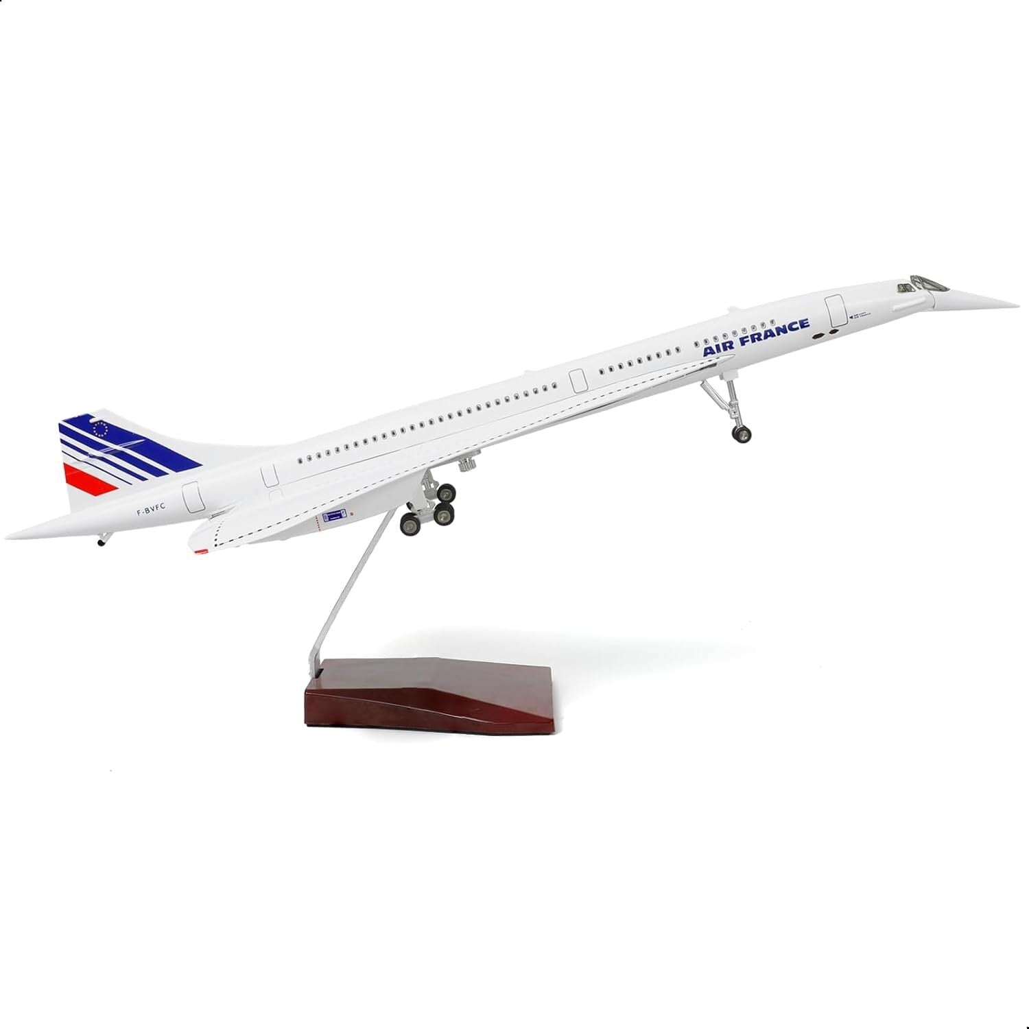 Lacquered 1:125 Concorde Diecast Model with Realistic Features - Perfect Gift