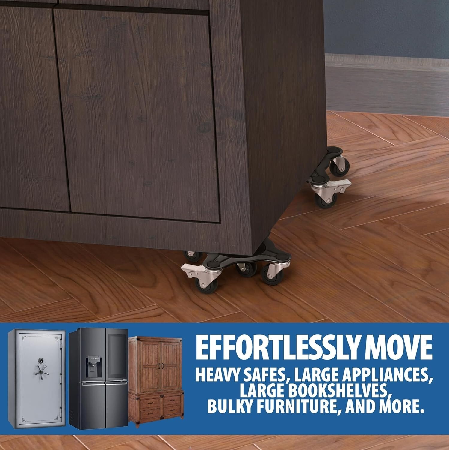 2000 lbs Capacity Furniture Dolly Set with Wheels - Perfect for Safe Relocations