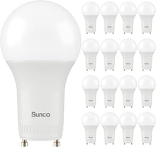 Load image into Gallery viewer, Energy-Efficient 9W GU24 LED A19 Bulbs - 16 Pack, Dimmable &amp; Shatter Resistant