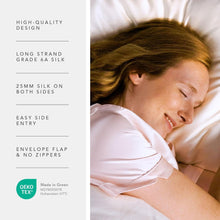 Load image into Gallery viewer, Luxury Quality 25mm Queen Mulberry Silk Pillowcase - Good Housekeeping Winner