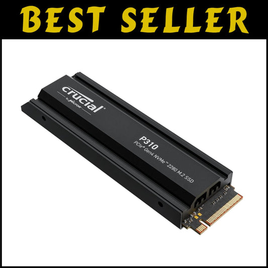 High-Speed 1TB NVMe M.2 SSD with Integrated Heatsink for Gaming & Productivity