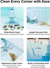 Load image into Gallery viewer, Lightweight Cordless Pool Cleaner with Transparent Head &amp; Extendable Pole - Gray