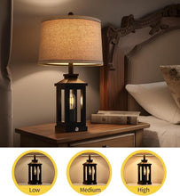 Load image into Gallery viewer, Elegant 23.75" Vintage Modern Table Lamps with Dimmable Touch Control - 2 Pack