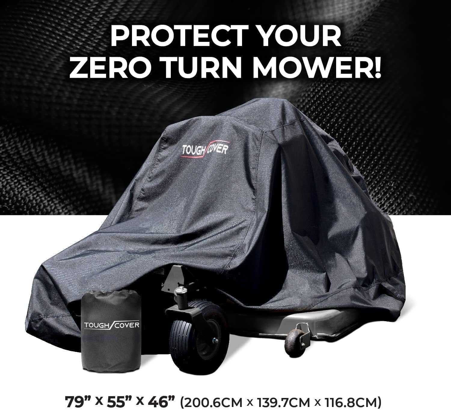 Heavy Duty Waterproof Zero Turn Mower Cover - 600D Fabric, UV & Dust Resistant