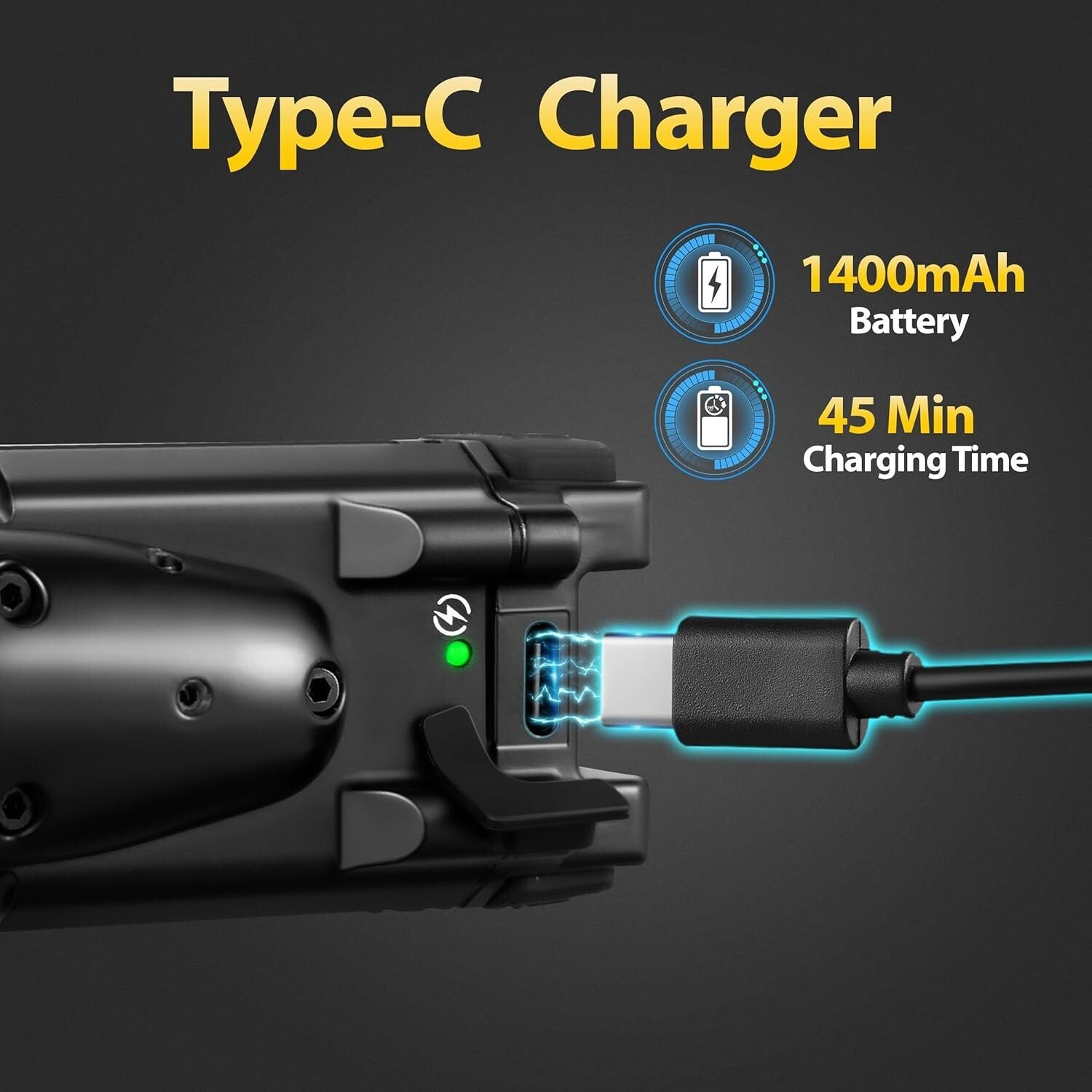 Rechargeable 1500 Lumens Laser Flashlight - Long Runtime for Tactical Operations