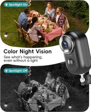 Load image into Gallery viewer, 2-Pack Wireless Outdoor Security Cameras with 2K Night Vision &amp; Magnetic Mount