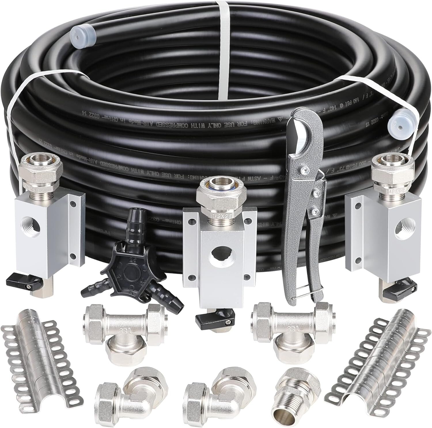Versatile 3/4inch x 100ft Air Piping System: Easy Install & Modify for Workshops