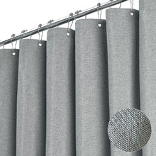 Load image into Gallery viewer, Modern 108x72 Inch Linen Textured Shower Curtain - Waterproof &amp; Machine Wash