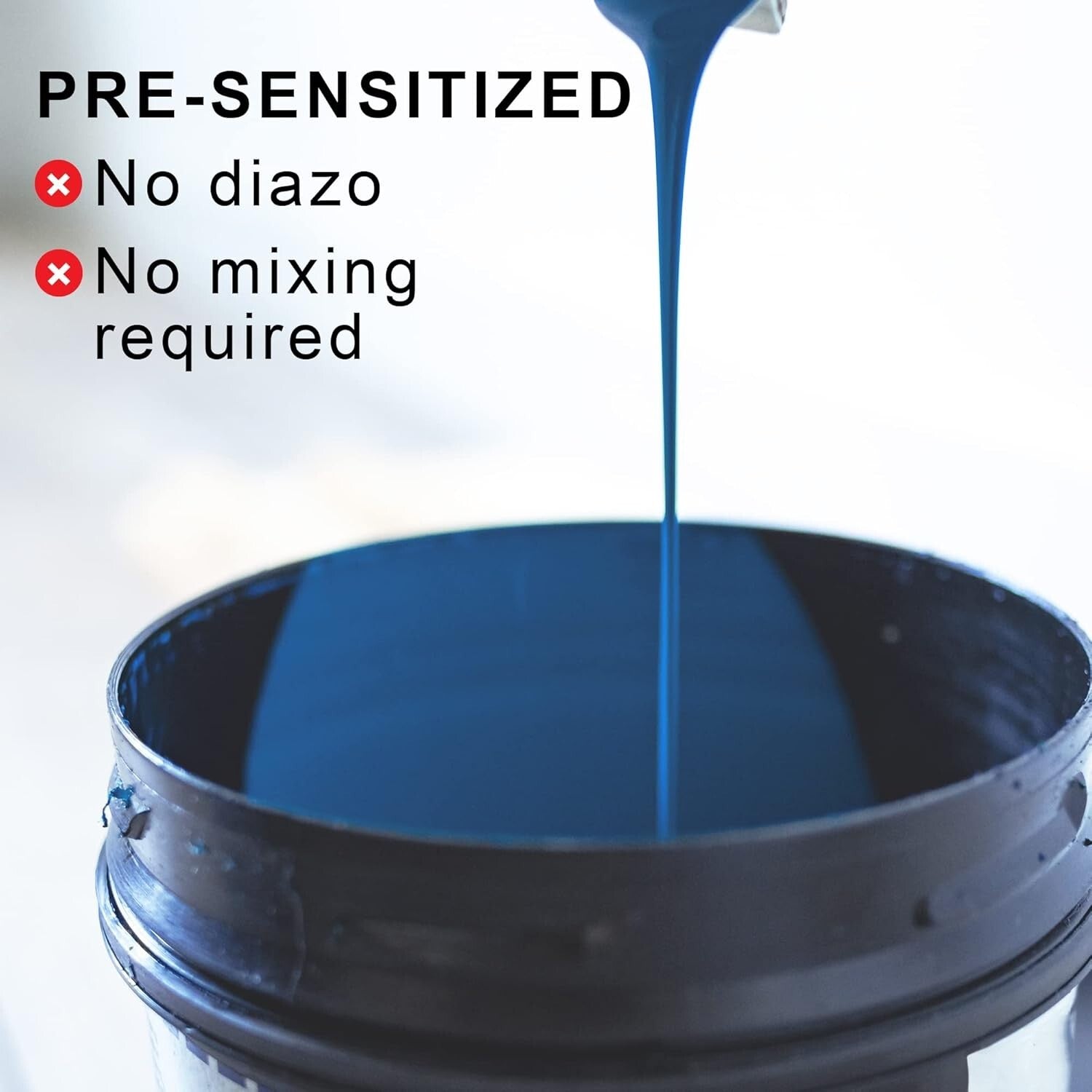 Premium 128 Fl Oz Blue Screen Printing Emulsion - Ideal for All Skill Levels