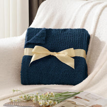 Load image into Gallery viewer, Stylish Super Soft Navy Blue Throw Blanket 60x80 - Perfect Gift for All Seasons