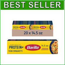 Load image into Gallery viewer, High-Protein Thin Spaghetti Pasta – 14.5 Oz, Non-GMO &amp; Kosher Certified, 20-Pack