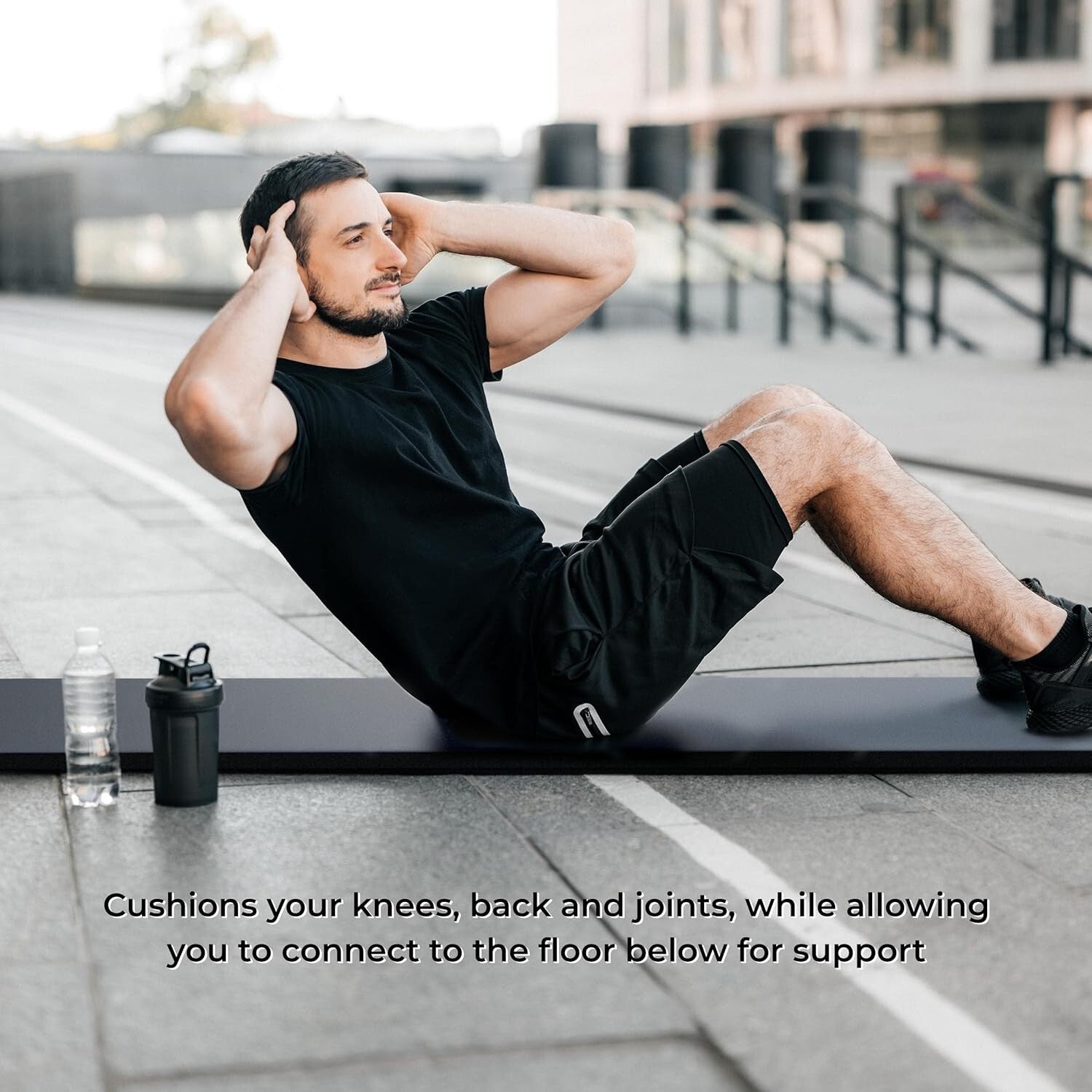 Eco-Friendly 70"L x 23"W Non-Slip Yoga Mat - Perfect for Indoor & Outdoor Use