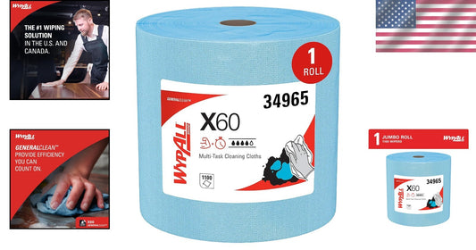 Strong & Lightweight X60 Cloths - 1,100 Sheets of Perforated Cleaning Power
