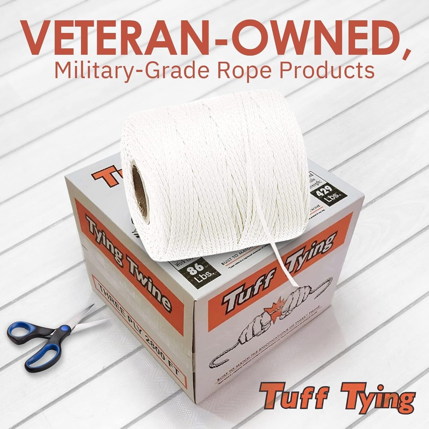 Multi-Purpose Tuff Tying Twine - 327lb Strength, Ideal for Indoor/Outdoor Use