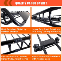 Load image into Gallery viewer, Universal Roof Rack Carrier Basket with Waterproof Bag &amp; Cargo Net - 51" x 36"