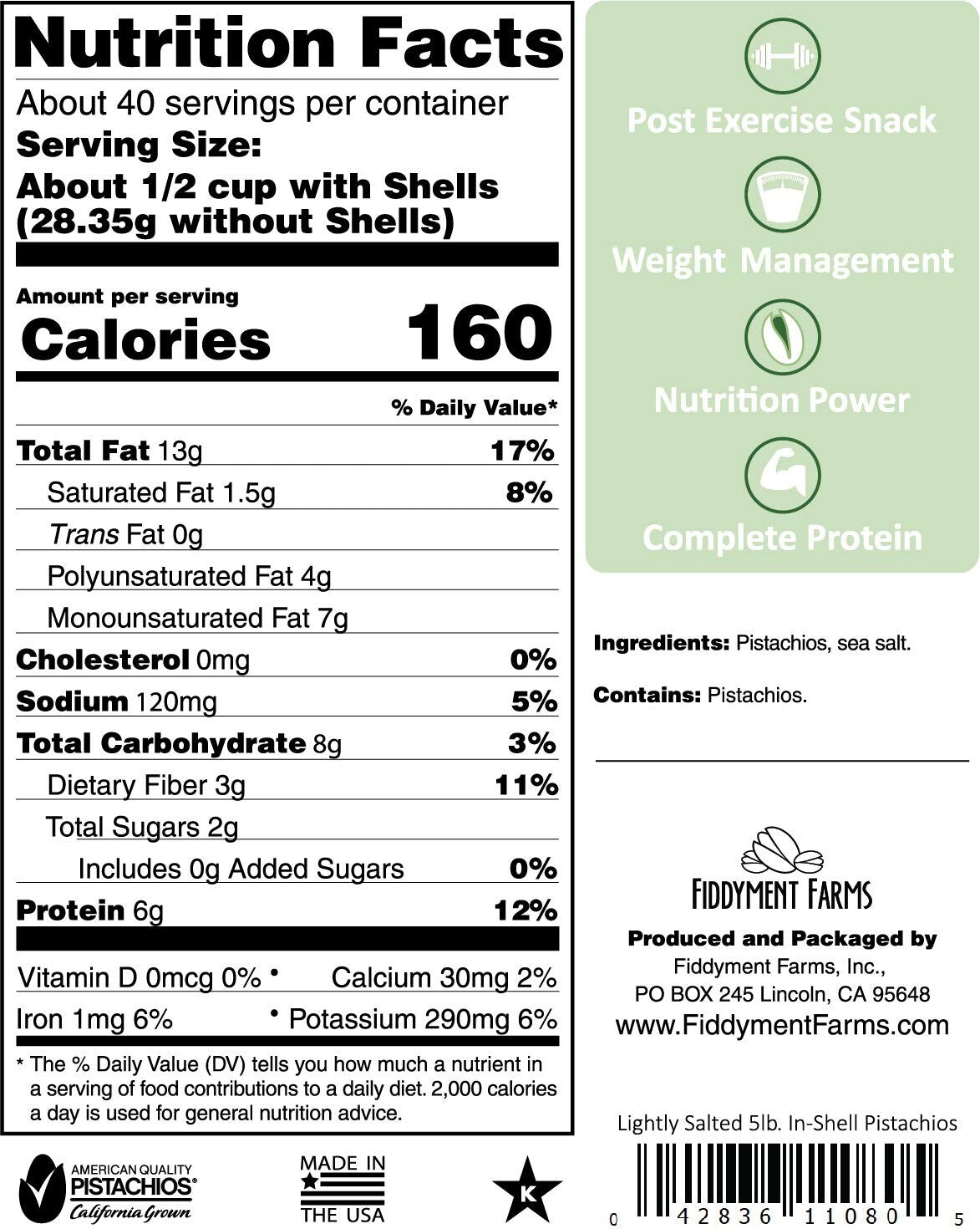 Delicious 5 LB Lightly Salted Pistachios - Perfect for Gifting & Celebrations