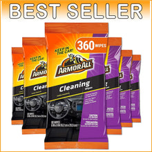 Load image into Gallery viewer, Premium Multi-Surface Car Wipes - 6 Bags of 60 Count for Ultimate Cleanliness