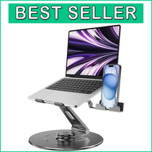 Load image into Gallery viewer, Sturdy 300% Stability Aluminum Laptop Stand for 10-17.3" Laptops with Rotator