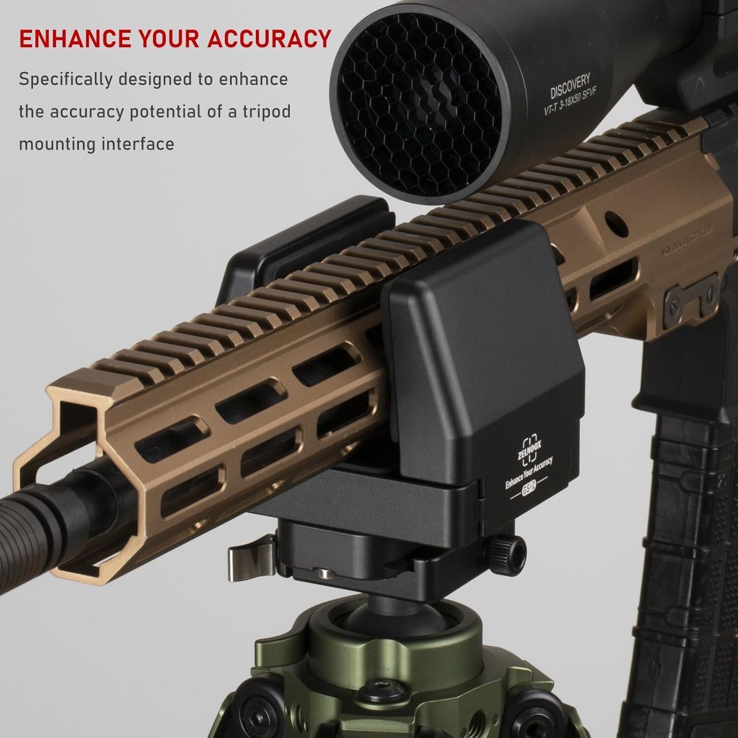 Precision Rifle Clamp Saddle for Tripod Mount – Enhance Shooting Accuracy
