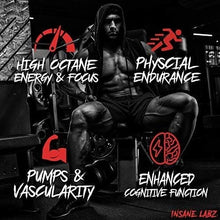 Load image into Gallery viewer, Psychotic Test Pre-Workout Powder - High Stim Energy &amp; Pump Booster, Fruit Punch
