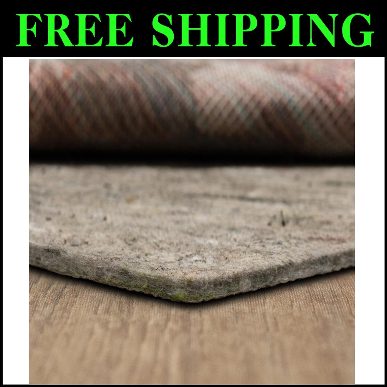 Customizable 2' x 6' Dual Surface Rug Pad with Non-Slip Grip & Comfort