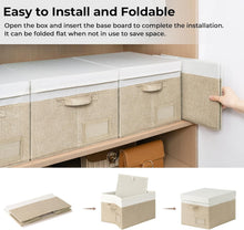 Load image into Gallery viewer, Stackable Decorative Storage Bins - Jumbo Set of 3 for Home Organization