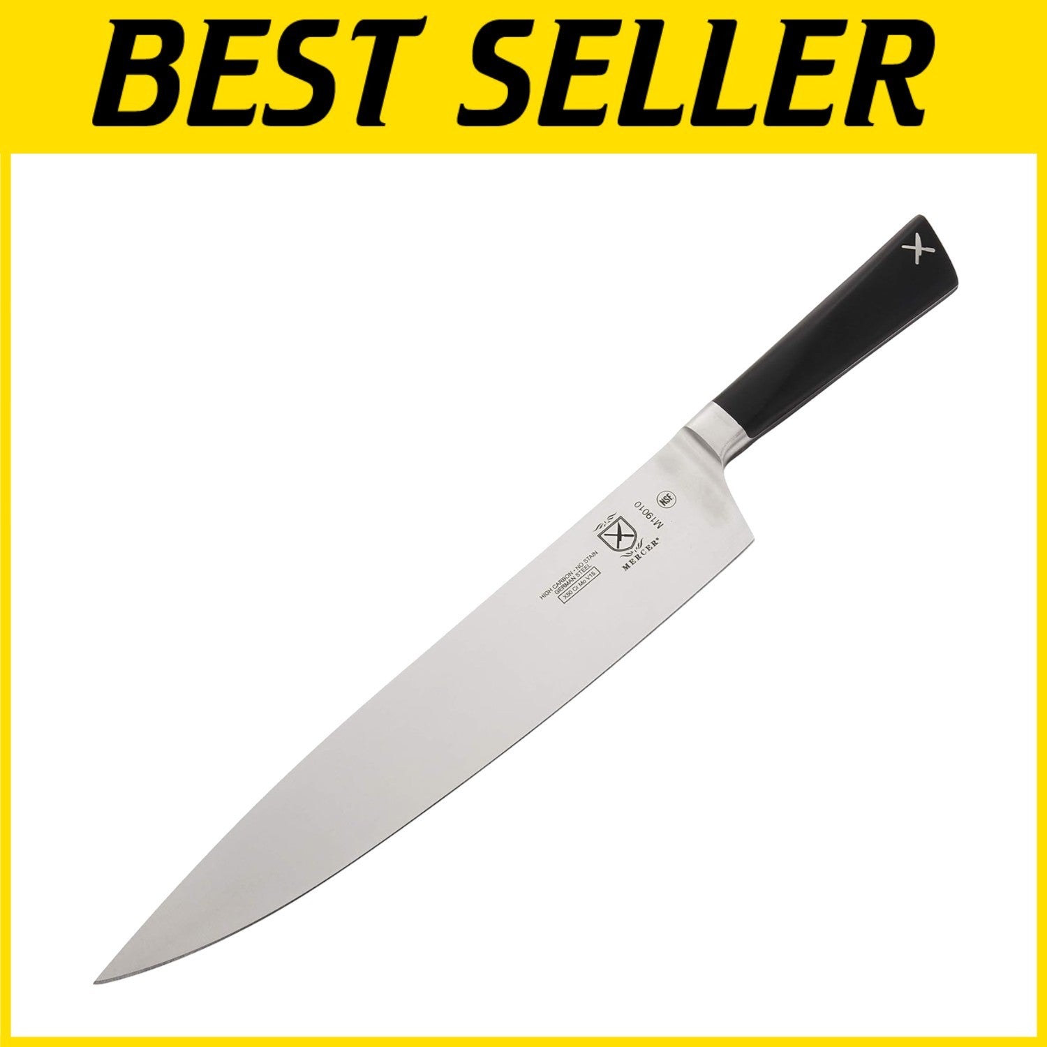 Züm High Carbon Steel Chef's Knife - 10 Inches, Black Handle Sophistication