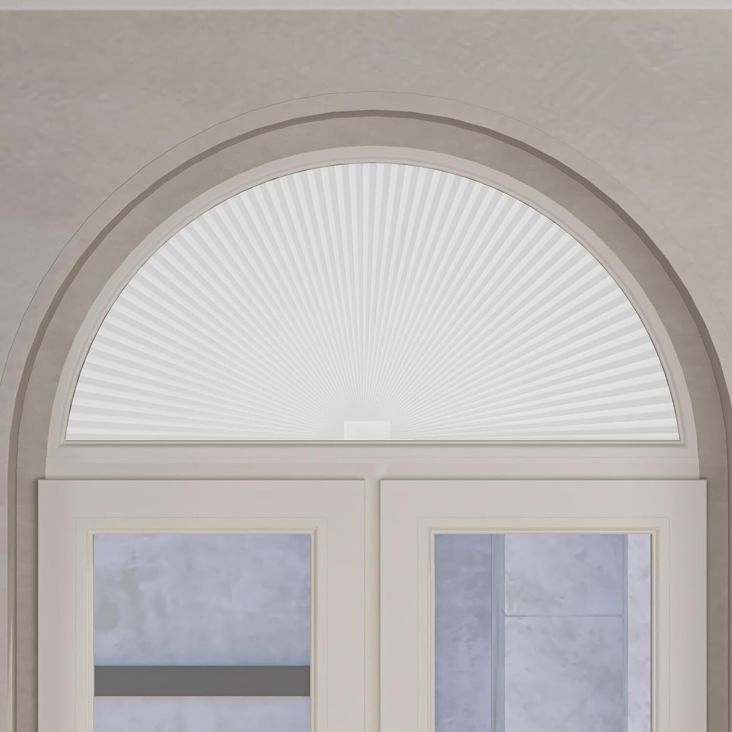 Honeycomb Arch Window Treatments - Cordless Blinds for Perfect Fit Windows