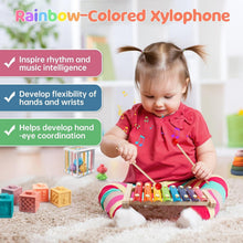 Load image into Gallery viewer, 6-in-1 Montessori Baby Toy Set: Stacking, Sorting &amp; Musical Fun for Infants