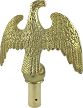 Load image into Gallery viewer, Durable Aluminum Gold Eagle Flagpole Topper - 7.5-Inch with Removable Adapter
