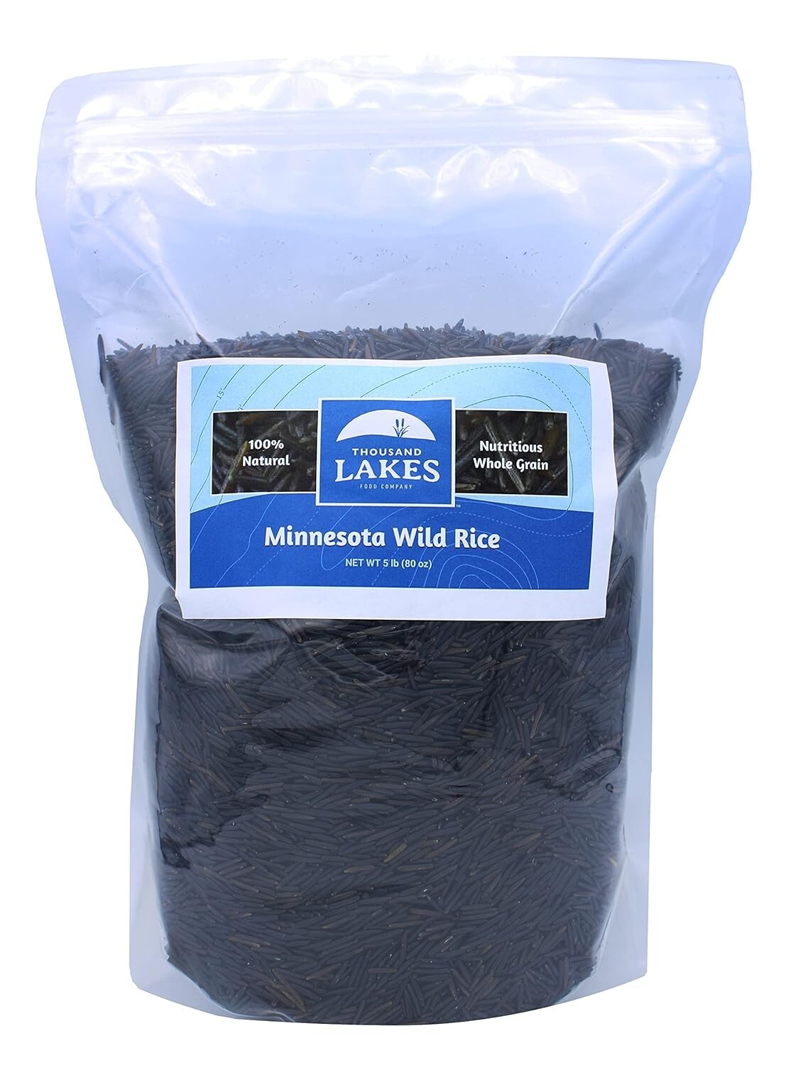 5 lb All Natural Minnesota Grown Wild Rice - High Protein, Gluten-Free Option