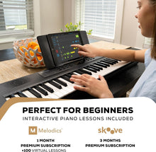 Load image into Gallery viewer, Portable 61-Key Melody MK4 Digital Piano with Built-in Speakers &amp; Music Stand
