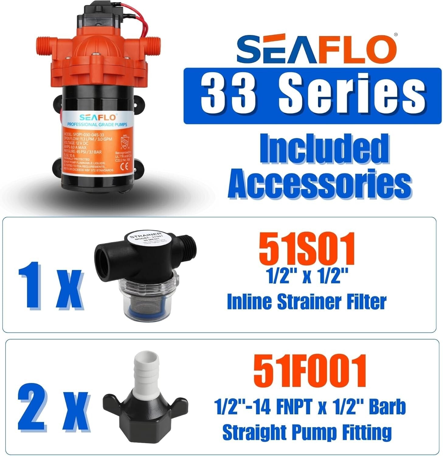 Advanced 12V Diaphragm Water Pump - 4-Year Warranty, Automatic Pressure Switch